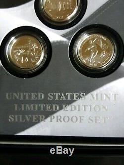 2016 United States Mint Limited Edition Silver Proof Set Priced per Set