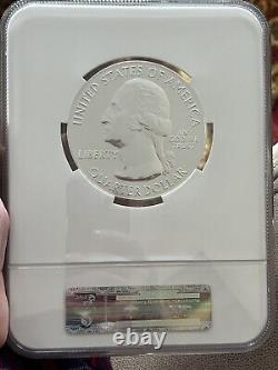 2017 ATB 5 oz Silver 25C Ellis Island NGC MS69 DPL Early Releases