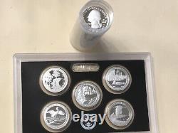 2018 S Silver Quarter Atb Assorted Roll (40) Gem Proof Mirror-like Quarters