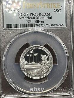 2019 S Silver Quarters Set 5 Coins PCGS PR70Dcam First Strike