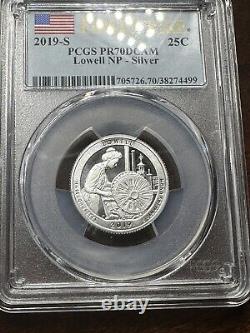 2019 S Silver Quarters Set 5 Coins PCGS PR70Dcam First Strike