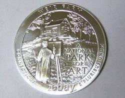 2020 Connecticut Weir Farm ATB State Quarter 5 oz. 999 Fine Silver (m. Rm. Tb)