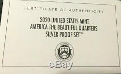 2020 United States Mint America The Beautiful Quarters 5 Coins Pcgspr70dcam