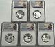 2022 S Ngc Pf70 Silver Proof American Woman 5 Coin Quarter Set Early Release Red