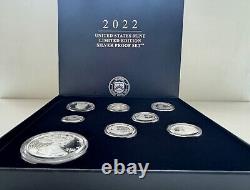 2022 US Mint Annual Limited Edition Silver Proof Set 2.5 oz FREE SHIPPING
