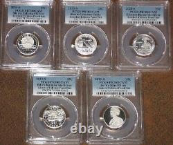 2023 S Limited Edition Silver Proof Quarter set PCGS Grade PR70 DCAM PF 5 coin