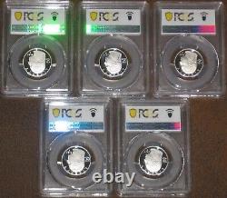 2023 S Limited Edition Silver Proof Quarter set PCGS Grade PR70 DCAM PF 5 coin