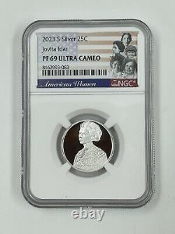 2023 S SILVER American Women PROOF SET AWQ JOVITA EDITH BESSIE MARIA NGC PF 69