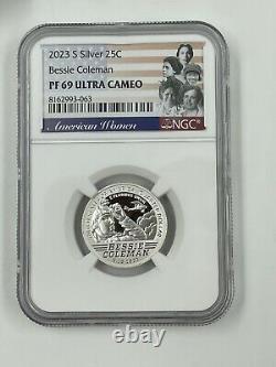 2023 S SILVER American Women PROOF SET AWQ JOVITA EDITH BESSIE MARIA NGC PF 69