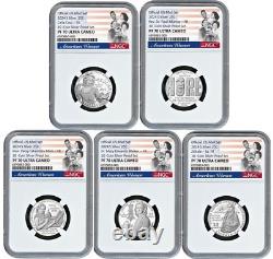 2024 S Silver Quarters Set American Woman NGC PF70 Ultra Cameo First Releases