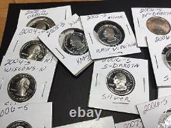 20- Washington 90% Silver Quarters-20 State Coins Series-032722-0060