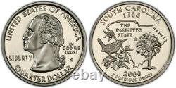 25 2000-S Silver South Carolina State Quarter FLAG PCGS PR70DCA