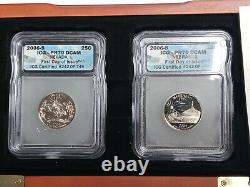 2 Sets (Silver & Non-Silver) 2006-S ICG PR70 DCAM First Day Issue Quarters PROOF