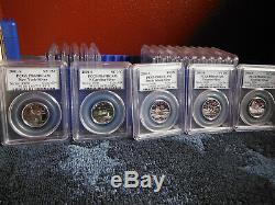 #35 Silver Pcgs State Quarters Complete Pr69dcam Set From 2000-2006 Choice Slabs