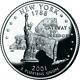 40 Coin Roll of 2001 S New York 90% Silver Proof Quarter 10 Dollar Roll