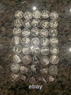 (40) Proof 90% Silver State Quarters