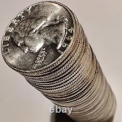 40 Washington Quarters Roll 90% Silver Junk