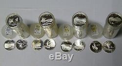 4 Proof Rolls Washington Silver State Quarters 2004-S 2005-S 2006-S 2007-S