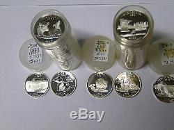 4 Proof Rolls Washington Silver State Quarters 2004-S 2005-S 2006-S 2007-S