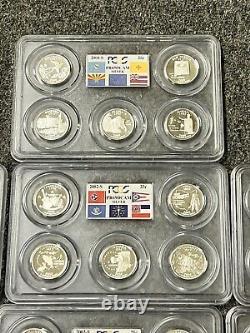50 State Quarter SILVER sets from 1999 s 2008 s 50 coins PCGS PR69 DCAM PROOFS