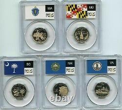 50 State Quarter SILVER sets from 2001 s 2004 s 20 coins PCGS PR69 DCAM PROOFS