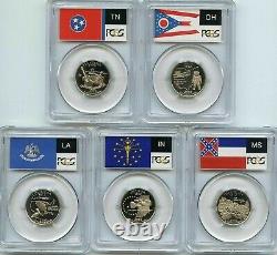 50 State Quarter SILVER sets from 2001 s 2004 s 20 coins PCGS PR69 DCAM PROOFS