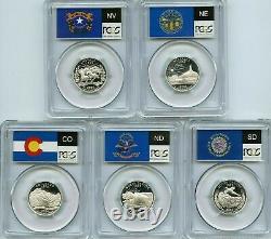 50 State Quarter SILVER sets from 2004 s 2007 s 20 coins PCGS PR69 DCAM PROOFS