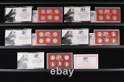 50 State Quarters Silver Proof Sets Lot Of 5 2004-2008 Set#2