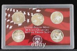 50 State Quarters Silver Proof Sets Lot Of 5 2004-2008 Set#2