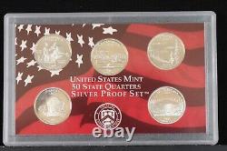 50 State Quarters Silver Proof Sets Lot Of 5 2004-2008 Set#2