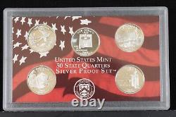 50 State Quarters Silver Proof Sets Lot Of 5 2004-2008 Set#2