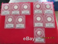 50 State Quarters Silver set 1999s-2008s with 6 Silver 2009s DC and Territories