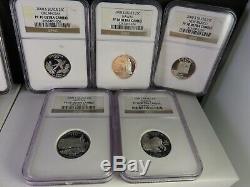 50 States Silver Quarters NGC Ultra Cameo 1999-2008. 45 PF70 Coins. 5 PF69 Coins