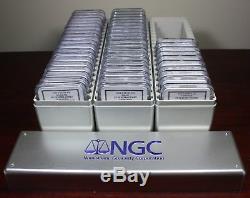 50 coin set, NGC Proof 70 Deep Cam Silver St quarters. Includes PF 70 Delaware