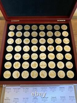 56 Gold-and-Silver-Highlighted Statehood Quarters Collection-Complete Set