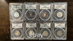 8 States 25c Pcgs Pr69dcam From 1999 To 2007 See Photos