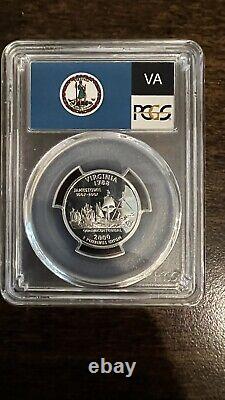 8 States 25c Pcgs Pr69dcam From 1999 To 2007 See Photos