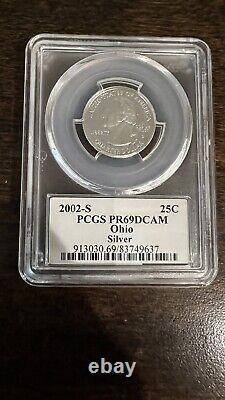 8 States 25c Pcgs Pr69dcam From 1999 To 2007 See Photos