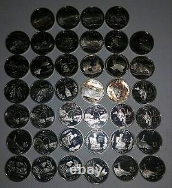 90% Silver Proof State washington Quarters Roll. Mixed. $10 face, 40 coins