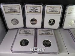 All 50 States Silver Quarters NGC PF70 & PF69 Ultra Cameo 1999-2008. Make Offer