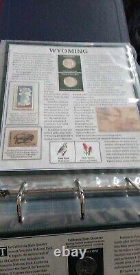 America The Beautiful State Quarters Collection Volume 1 & 2 PCs Stamps & Coins