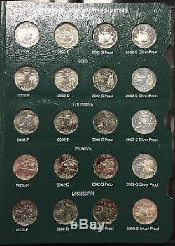 BJSTAMPS 100 State Quarters 1999-2003 BU, Proof, Silver Proof in Intercept
