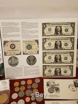 COIN U. S. & FOREIGN LOT, collection PROOF SETS, SILVER STATE QUARTER PF70, IRAQI