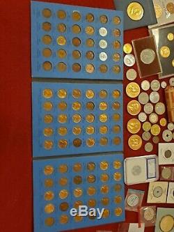 COIN U. S. & FOREIGN LOT, collection PROOF SETS, SILVER STATE QUARTER PF70, IRAQI