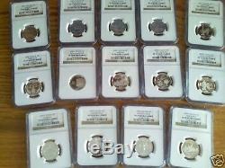 COMPLETE 1999-S to 2009-S SILVER STATE AND TERRITORIES QUARTER SET NGC PF70 UCAM