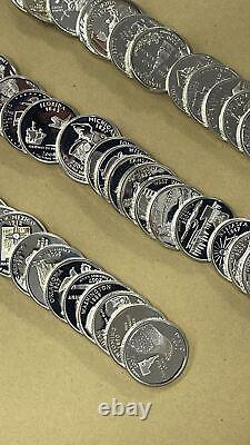 COMPLETE Washington State Quarter Set 1999 2009 S 56 Coins SILVER PROOF #52414