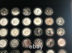 Complete 1999 2009 Silver Proof State & Territories Quarters 25C 56 Coins