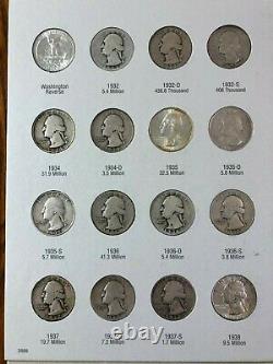 Complete 25C Washington Silver Quarter Collection 30+ Mint State (MS) coins