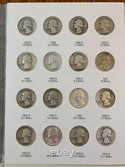 Complete 25C Washington Silver Quarter Collection 30+ Mint State (MS) coins