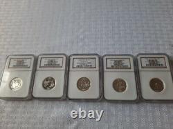 Complete Set Silver State Quarters 1999-2008 Fifty Coins all NGC PF69UCAM